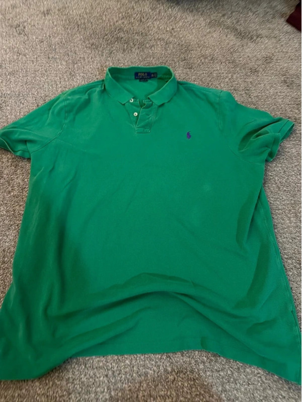 Green modern classic-fit Polo shirts in size XXL